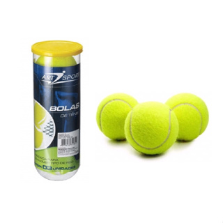 Kit 3 Bola Verdes de Tênis Para Treinamento de Alta Performance