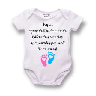 Body Papai Estou Chegando Para Anunciar Gravidez