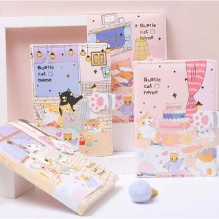 Caderno Patinha Gatinho Fofo A5 Brochura Fecho Magnético sanrio cinnamoroll papelaria fofa Kawaii