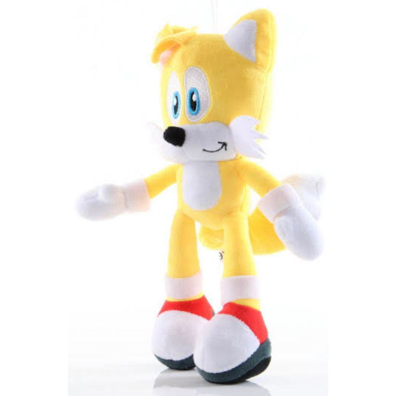 Boneco Brinquedo de Pelúcia Tails Filme Sonic Presente de Menino