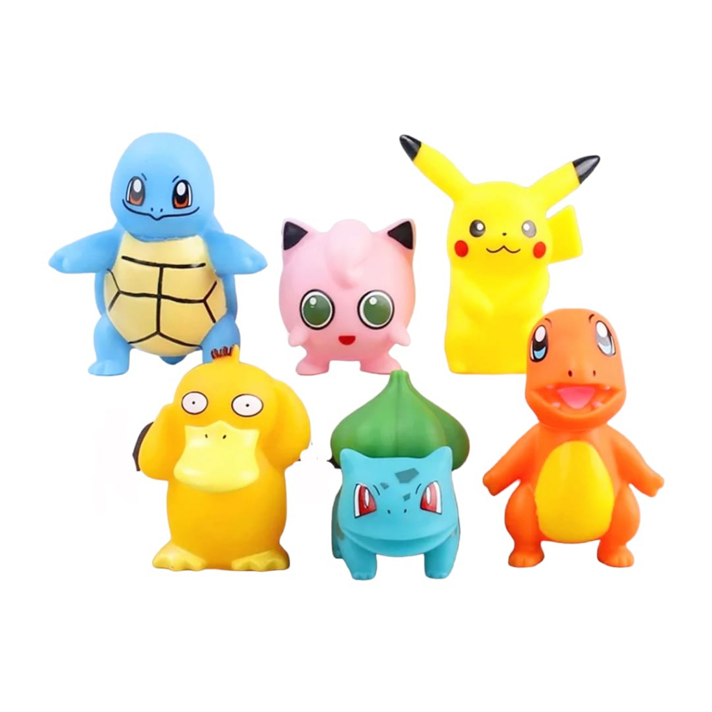 Kit C/6 Bonecos Pokemon Pikachu Turma 7cm Coleção Completa. | Shopee Brasil