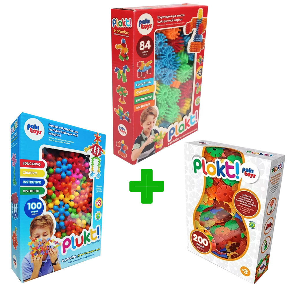 Peças de Montar Plakt+Plokt+Plukt