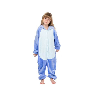 Macacão Pijama Kigurumi Infantil Bebê Baby Bichinho: Panda (Azul
