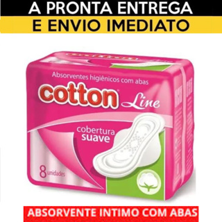 Cotton Line Baby Care - Absorventes com abas cobertura seca ou