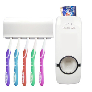 Dispenser Aplicador Creme Automatico Pasta de Dente Suporte Escovas