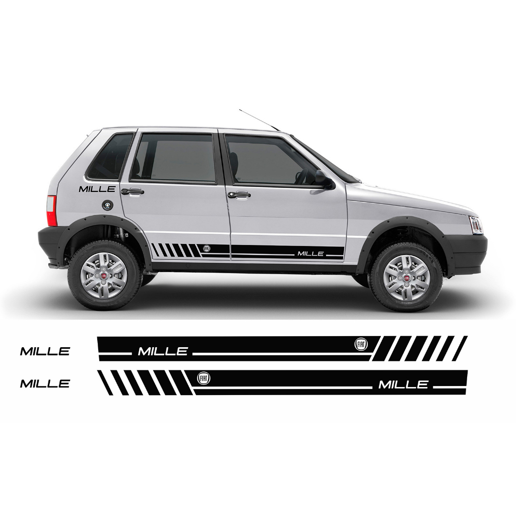 Adesivo Faixa Lateral Fiat Uno Mille Imp346