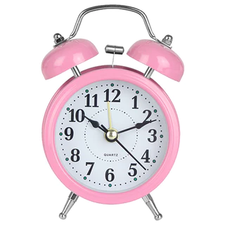 Relógio Despertador Metal Estilo Antigo Retro Sino Super Alto Pilha Mesa Portátil