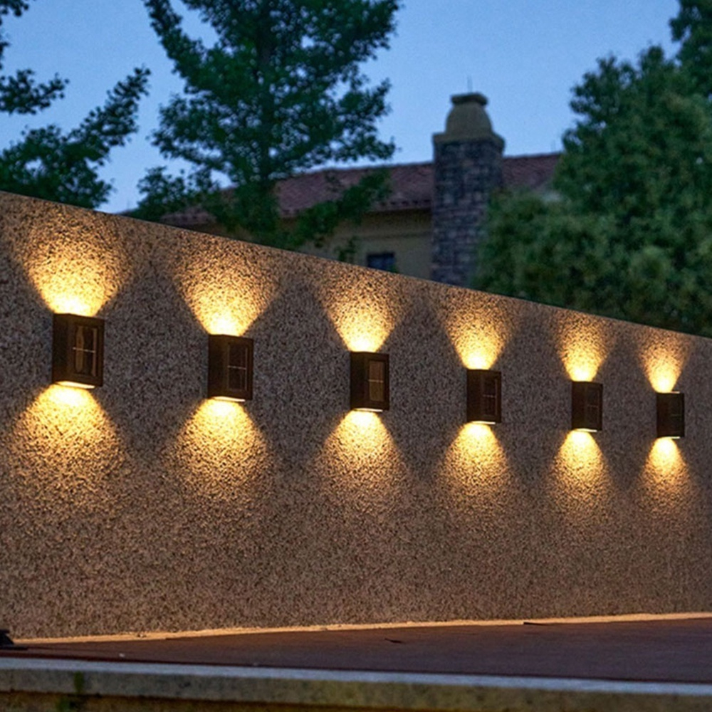 kit com 5 Luminária solar De Parede À Prova D'água Para Jardim Muro e