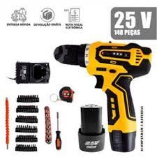 Parafusadeira E Furadeira 25v 2 Baterias - Promoção/ Barato - Envio imediato