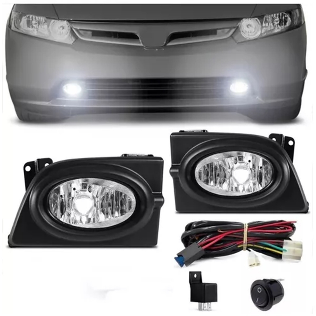 Kit Milha Honda New Civic 2007 2008 Com Botão Universal