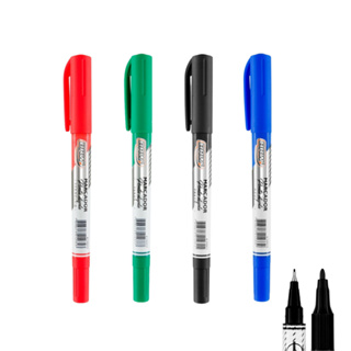 Marcador Permanente BRW Ponta Dupla - Unidade / Kit - Escolha a Cor