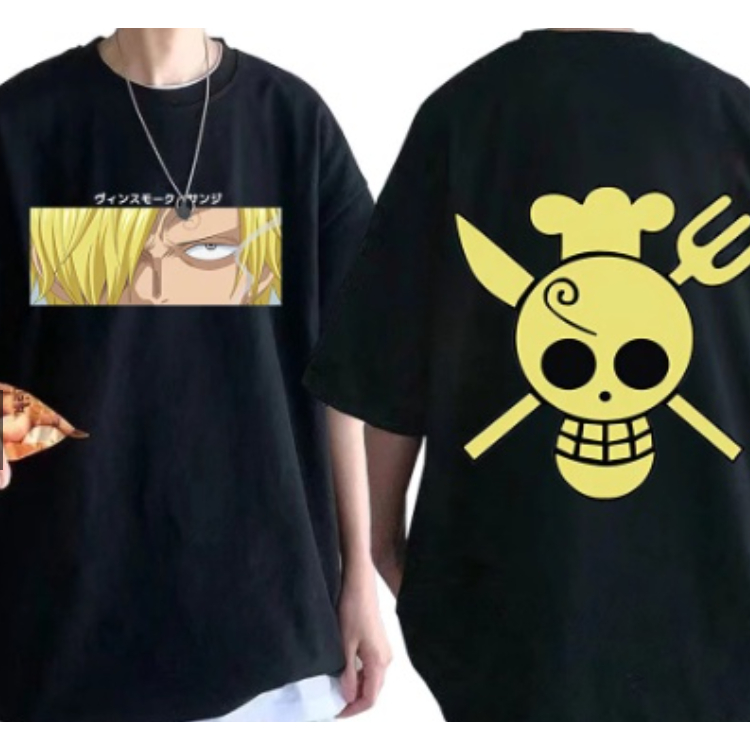 Camiseta Anime One Piece Sanji Caveira Garfo Novo!