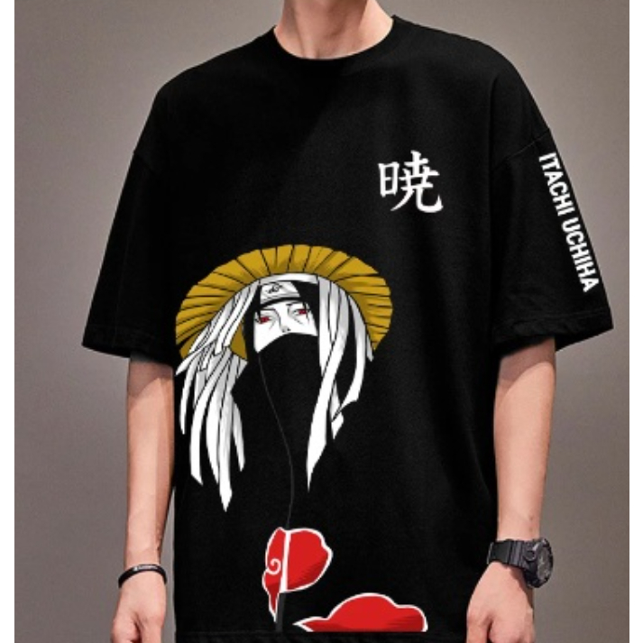 Camiseta Anime Naruto Vareados Personagens Itachi Uchiha Kakashi Sasuke Uchiha Novo!