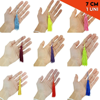 Pingente De Seda Tassel - Franja - 7 Cm Com 01 Unidade - Várias Cores - Criar