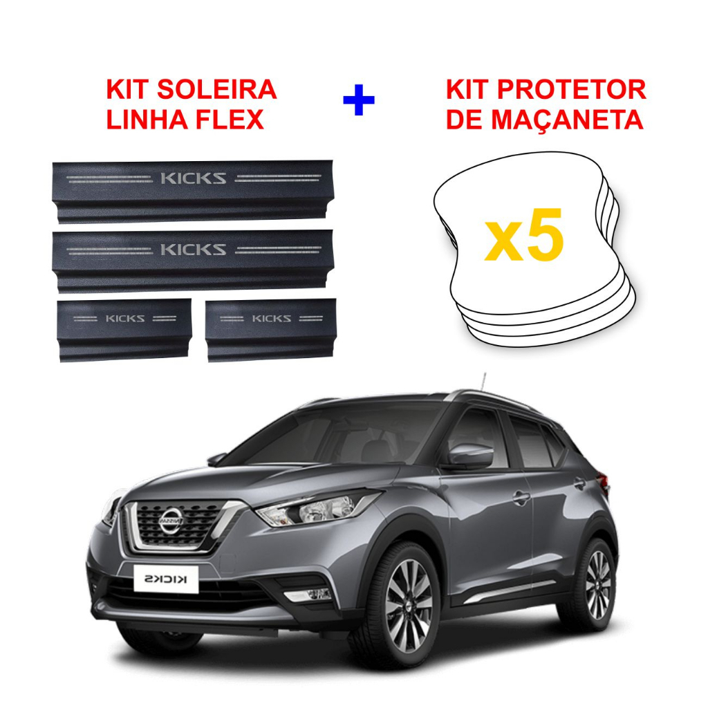 Nissan Kicks Kit Soleira E Protetor De Maçaneta