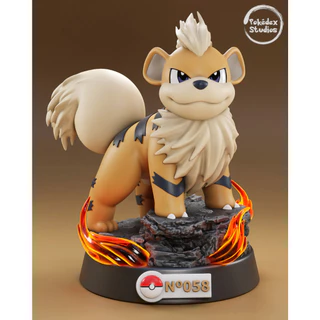 Pokémon Growlithe Nº058 - Pokedéx Studio