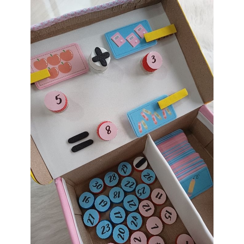 Caixa de jogo matemático para crianças, novo jogo simples de