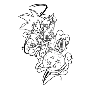 50 Desenho do DRAGON BALL para Colorir e Pintar em folha inteira A4 em Oferta na Shopee