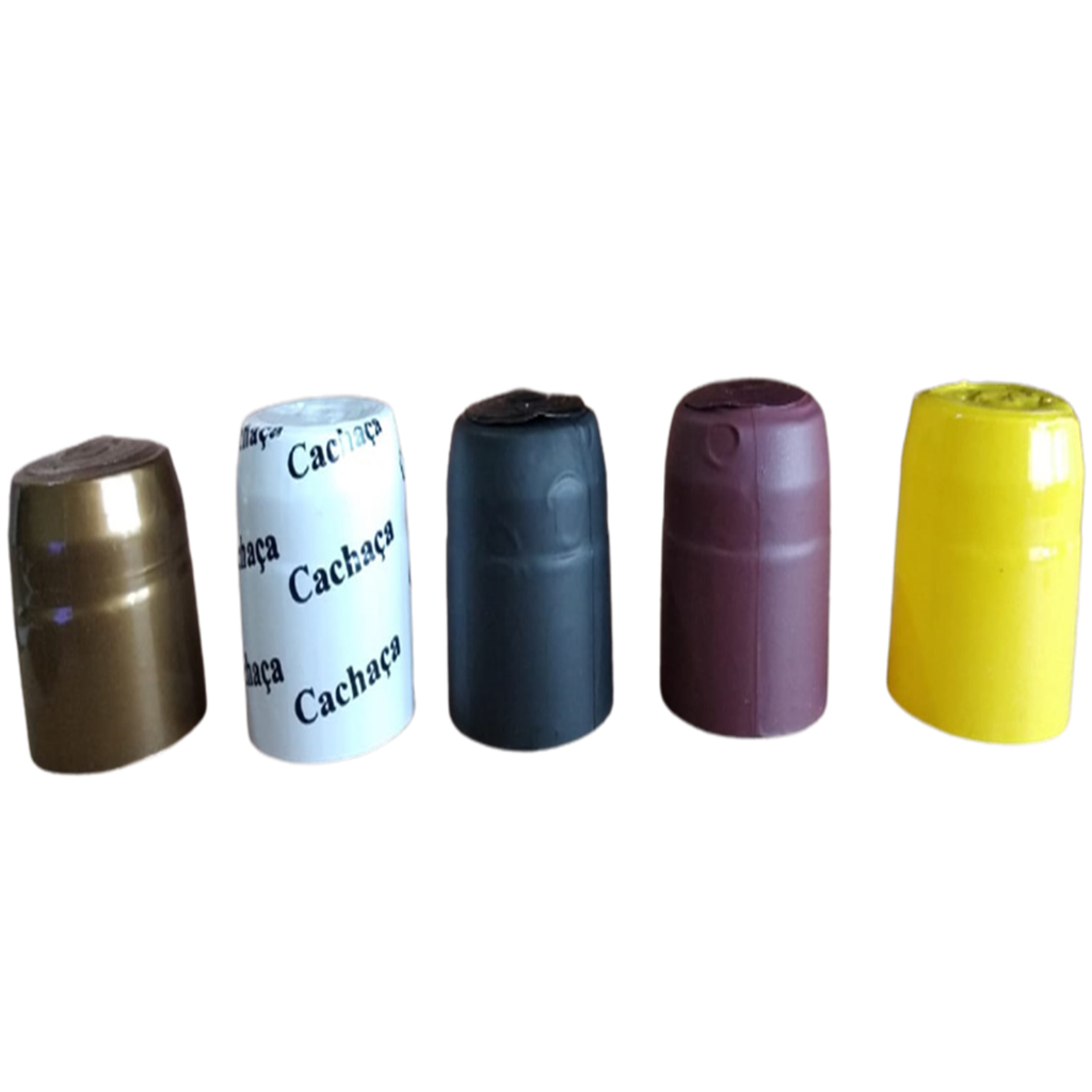 Kit 100 Lacre Termoencolhivel 28x40 MM para garrafa de cachaça