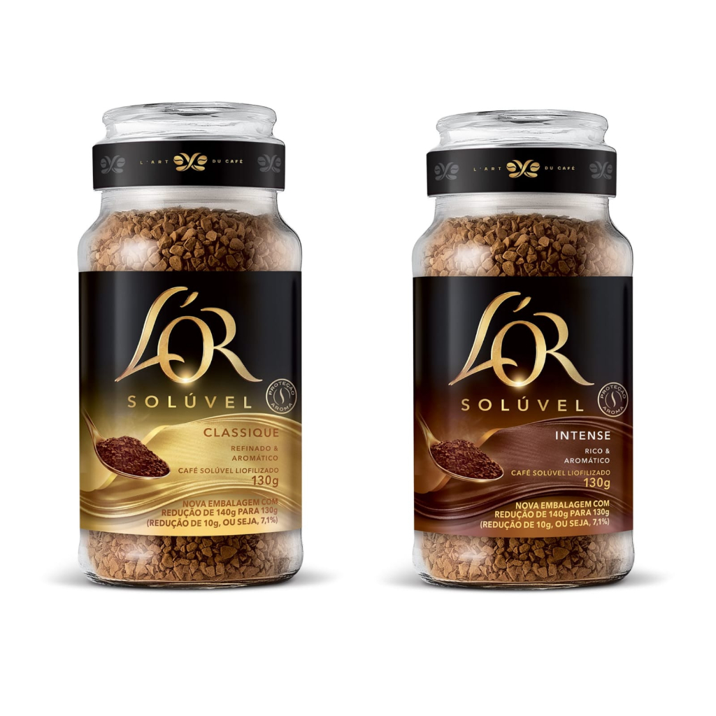 Café Lor Solúvel embalagem de vidro 130g (sabores disponíveis: classique e intense)