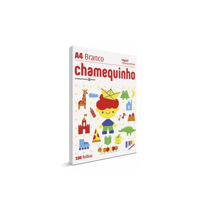 Papel Sulfite Chameguinho A4 75g 100 folhas | Shopee Brasil