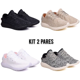 Kit Tenis Masculino Academia Super Confortavel Boost 2 pares