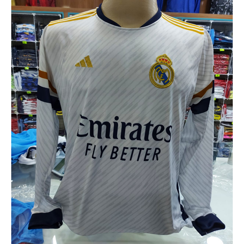 Camiseta De Time Real Madrid Manga Longa Shopee Brasil