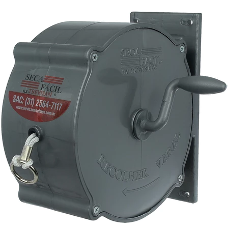 Varal retratil parede recolhível retrátil roupa 30mt + ganchos