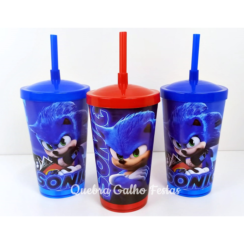 50 Copo Personalizado Sonic E Metal Sonic