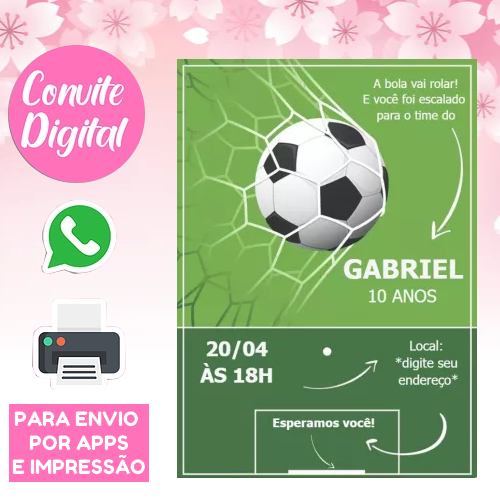 Convite Jogo De Futebol Laranja E Vermelho - Venngage