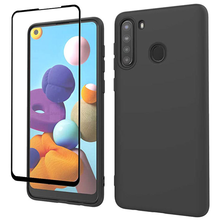 Capinha Capa Colorida Fosca e Macia Para Redmi Note 8+ Pelicula 3d