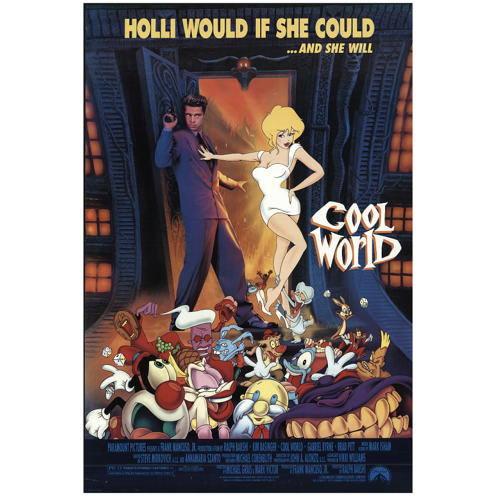 Mundo Proibido (1992) (Cool World) Brad Pitt, Kim Basinger e Gabriel Byrne  - Dublagem Clássica