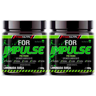 Kit 2x For Impulse Pré-Treino - 300g Cada (600g) - FisioNutri (3g Creatina)