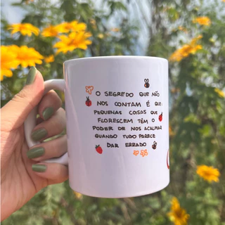 Cozinha Decoração Caneca Coisas que Florescem