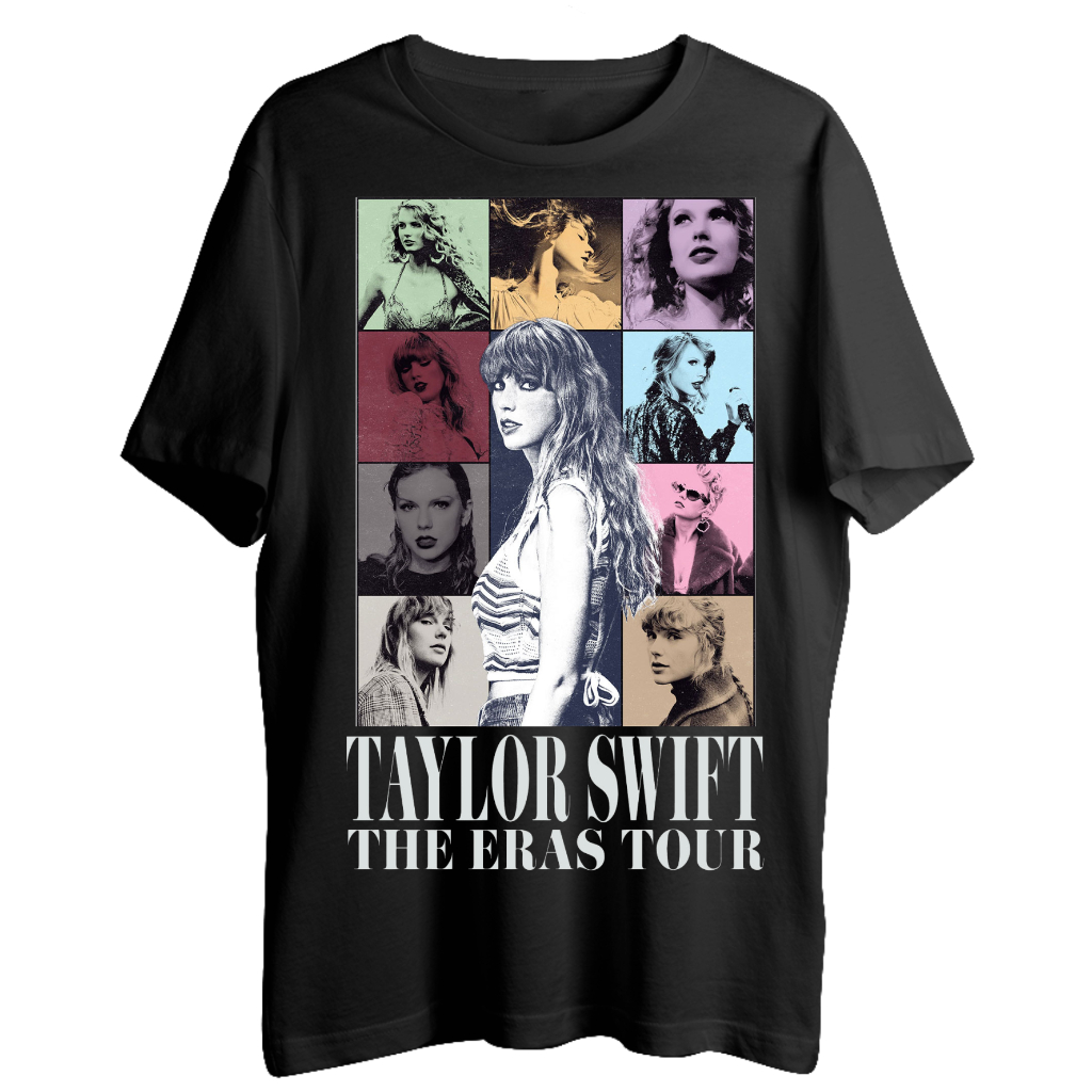 Camiseta Taylor Swift - The Eras Tour Colorido - Off-White