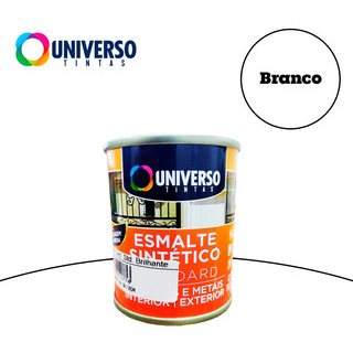 Tinta Esmalte Sintético cor aluminio para madeira ou metais 112ml - Universo
