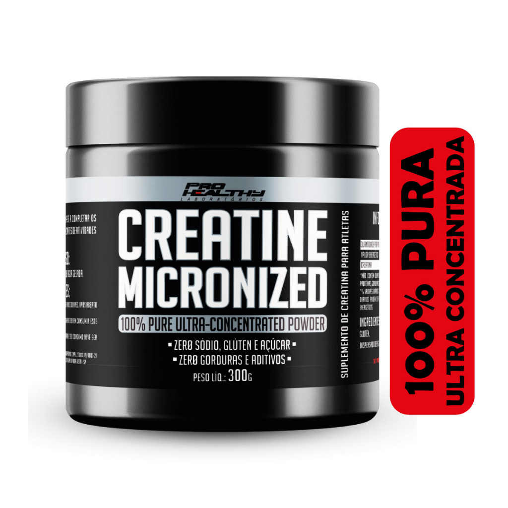 Creatina 300g Pura Micronizada 100% Ultra Concentrada - Pro Healthy ...