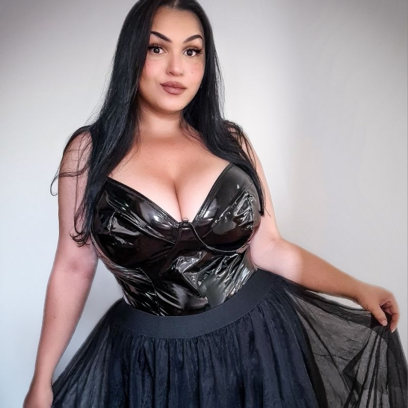 Body Vinil Macacão Látex Gótico Dominatrix Gothic E-girl Alternativa Plus Size