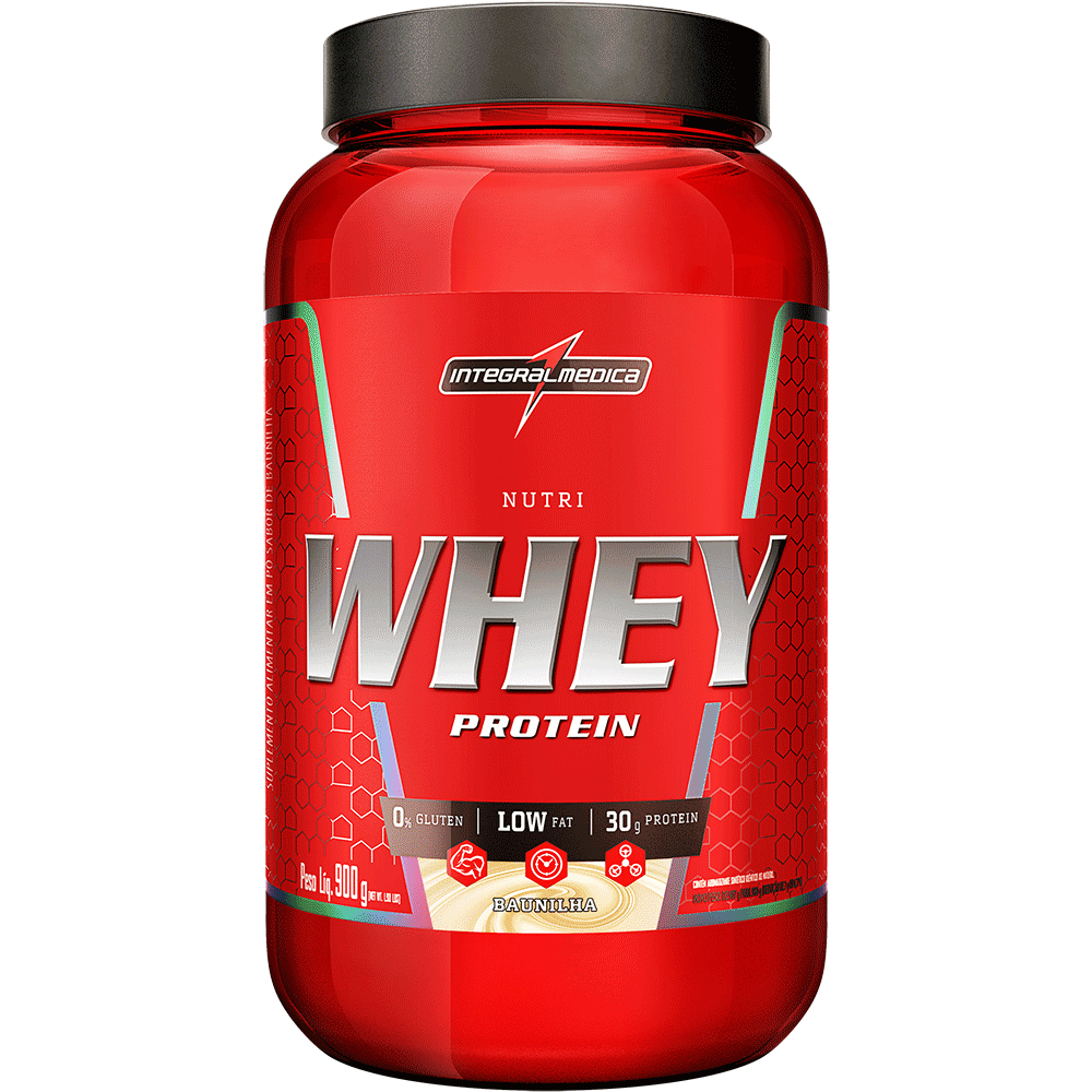 Whey Protein Baunilha, Suplemento 900g – Integralmédica