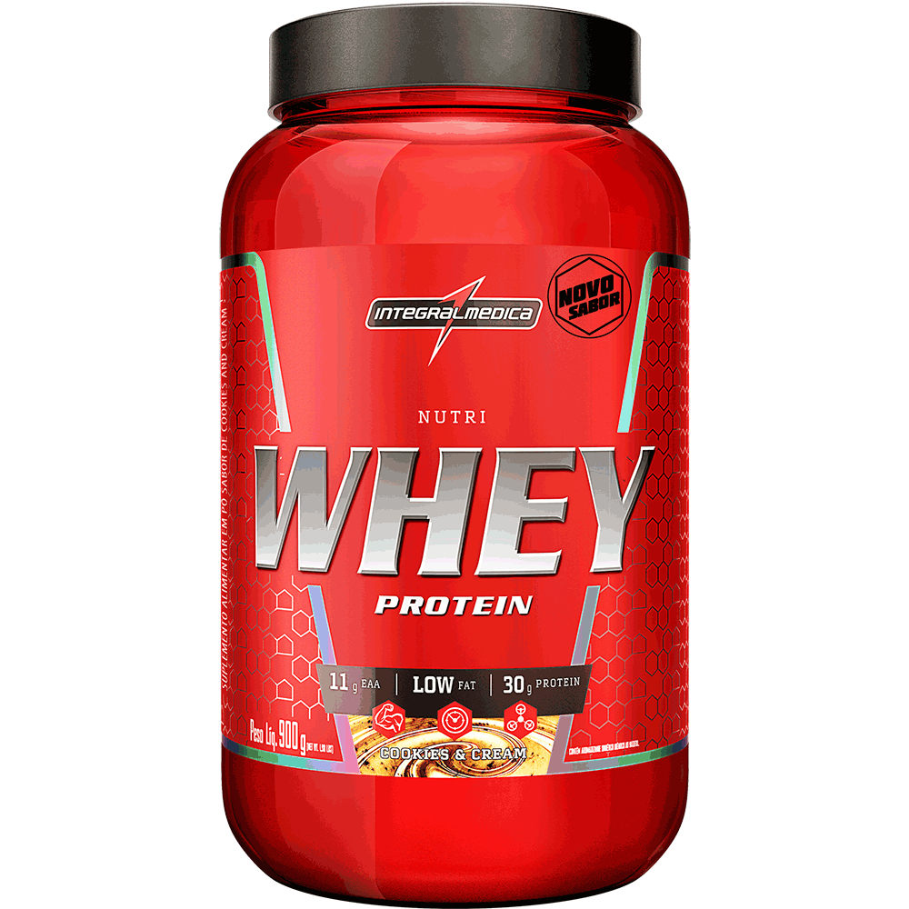 Whey Protein Cookies&cream, Suplemento 900g – Integralmédica