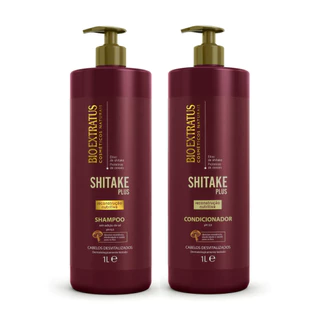 Kit Shampoo e Condicionador Shitake Bio Extratus - 1L Reconstrução Nutritiva