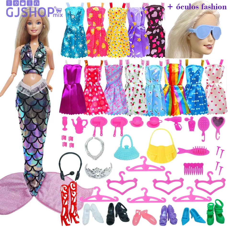 Roupas para Bonecas Barbie Kit 63