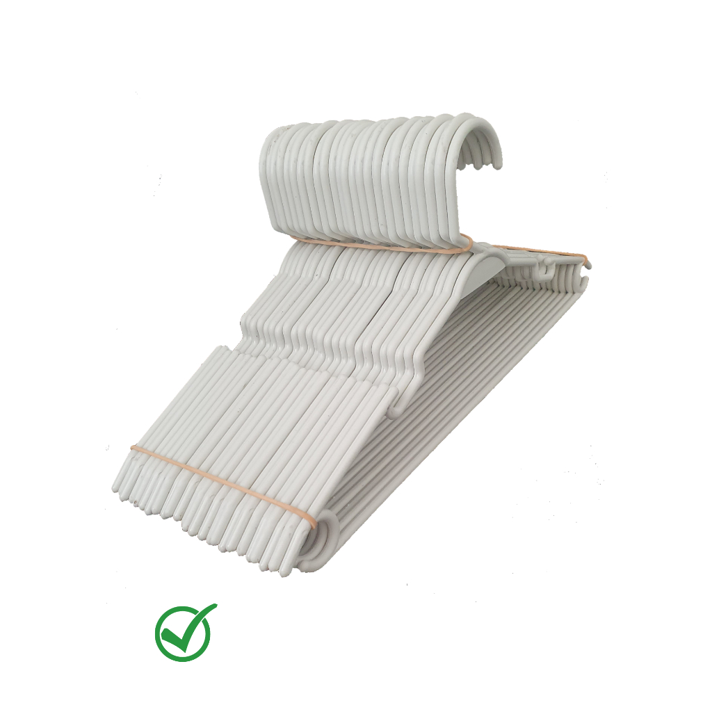 Kit 50 unidades Cabide infantil juvenil ultra fino melhor escolha para organização.