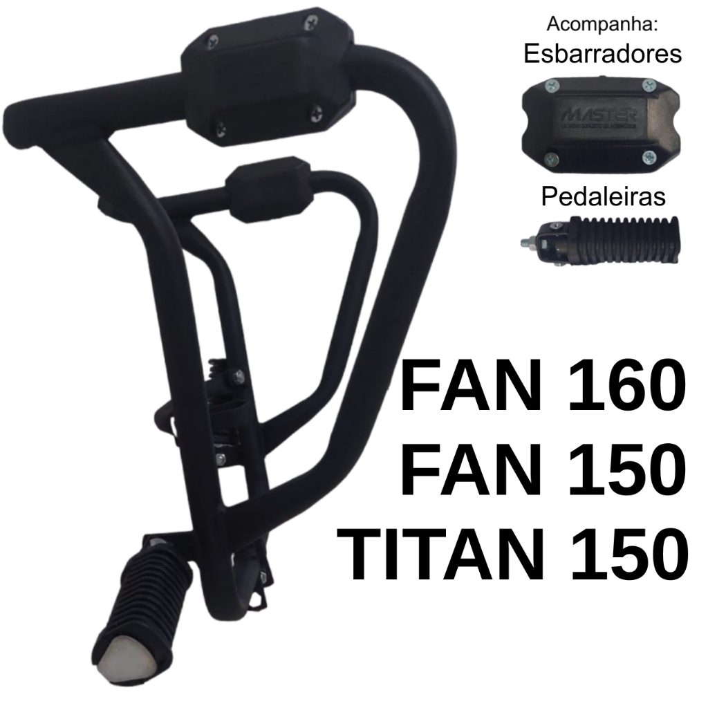 Protetor Para CG FAN 160 - 150 e TITAN 150 Carenagem Tanque Motor Mata Cachorro