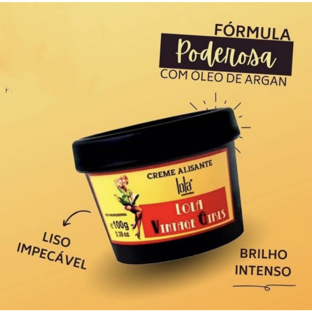 Creme Alisante Botox Vintage Girls Profissional Escova Progressiva E ...