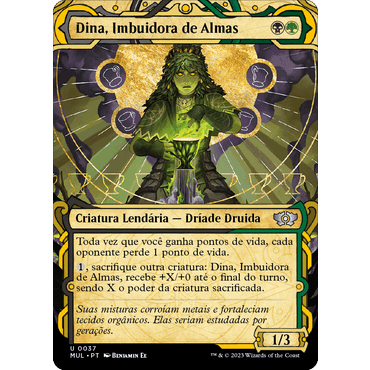 Comander Dina, Imbuidora das Almas. Deck Verde/Preto.