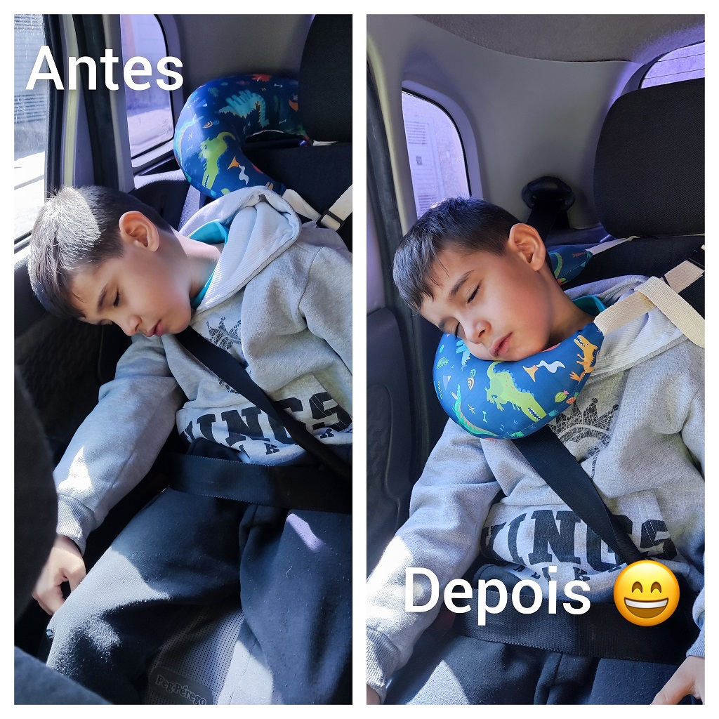 Almofada Protetor Cinto Segurança para Carro Infantil Viajem