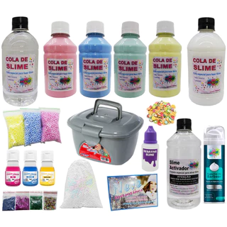 Super kit Para Fazer Slime Espuma desativador