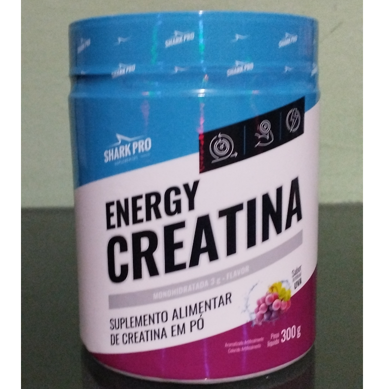 Creatina Monohidratada Energy Creatina 300g Shark Pro | Shopee Brasil