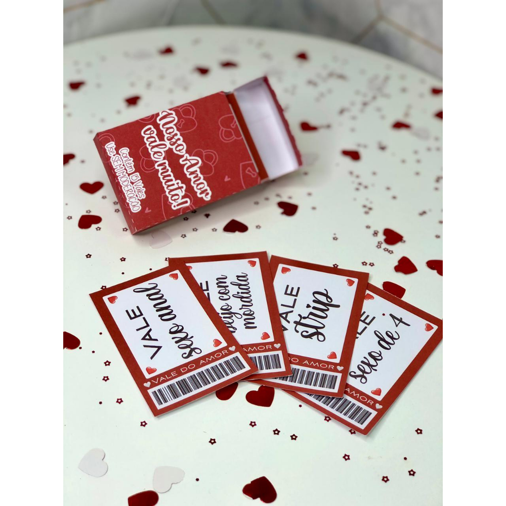 Caixa Vales do Amor Picantes Dia dos Namorados | Shopee Brasil